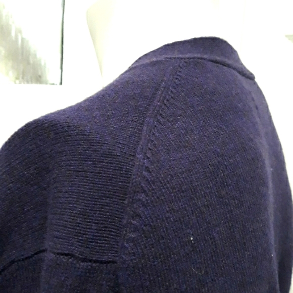 Polo by Ralph Lauren deep purple lambswool cardigan with pockets. XL - Picture 8 of 8